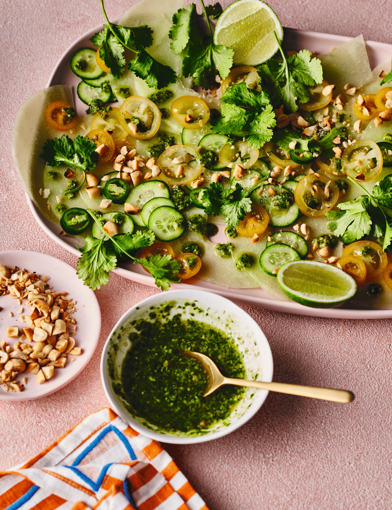 Melon salad and Georgian-style grilled vegetables: Alice Zaslavsky’s recipes for barbecue-friendly sides