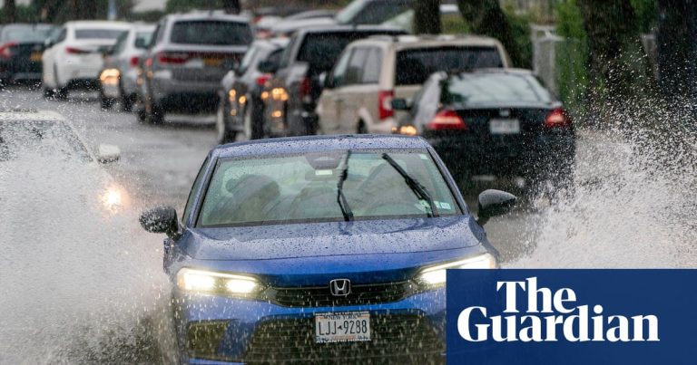 Maryland boy dies after being trapped in storm drain as rains drench east coast
