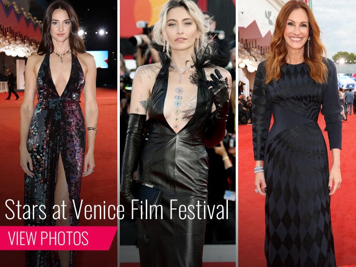 Shailene Woodley, Paris Jackson and Julia Roberts