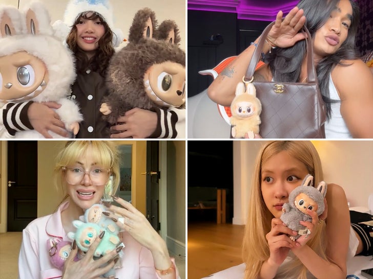 Celebs Obsessed With Labubus ... Fun N' Fluffy Photos!