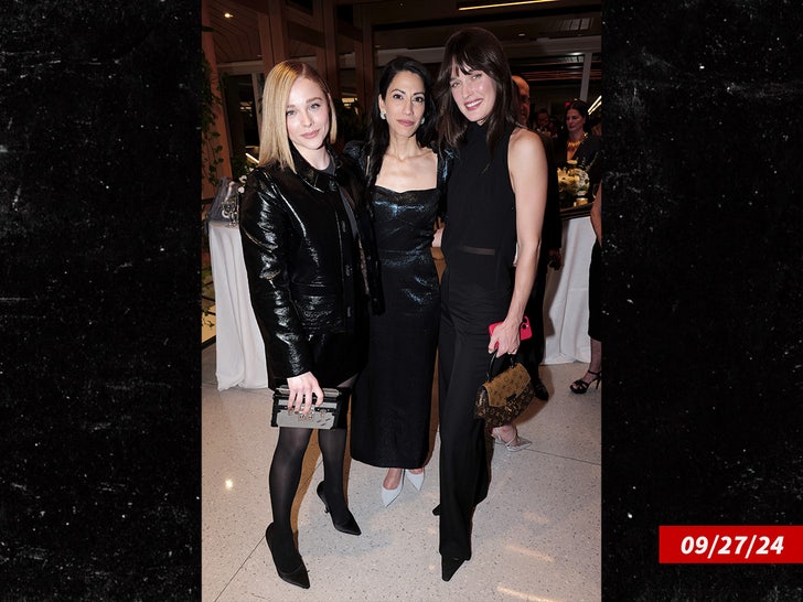 Chloë Grace Moretz, Huma Abedin and Kate Harrison  sub getty swipe 1