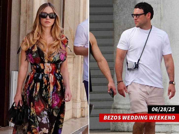scooter braun and sydney sweeney bezos wedding backgrid