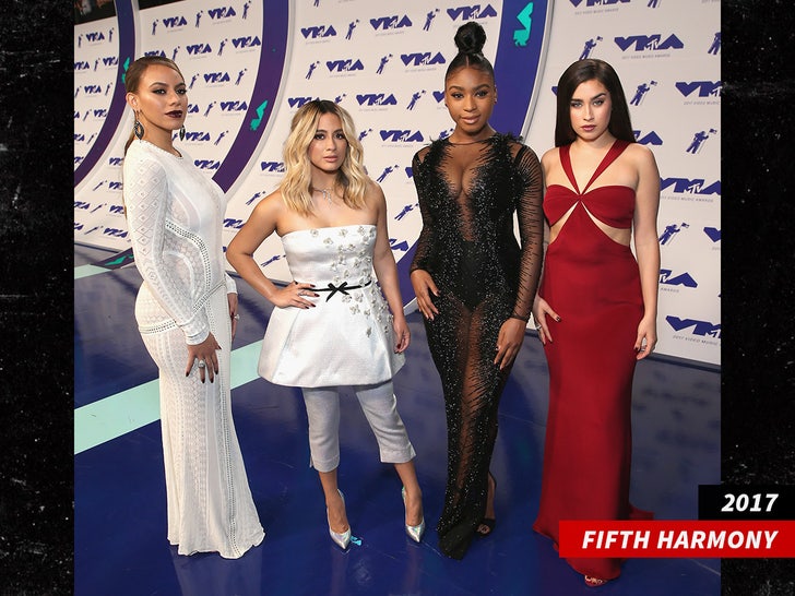 Dinah Jane, Ally Brooke, Normani Kordei, and Lauren Jauregui  fifth harmony sub getty swipe