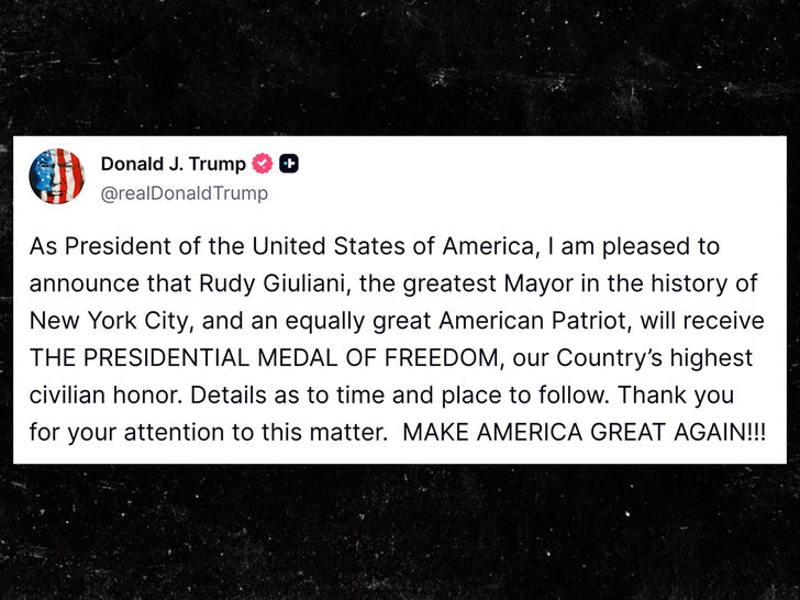 donald trump rudy guiliani truth social sub