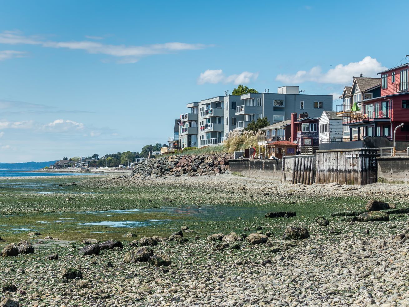 Waterfront homes in West Seattle.