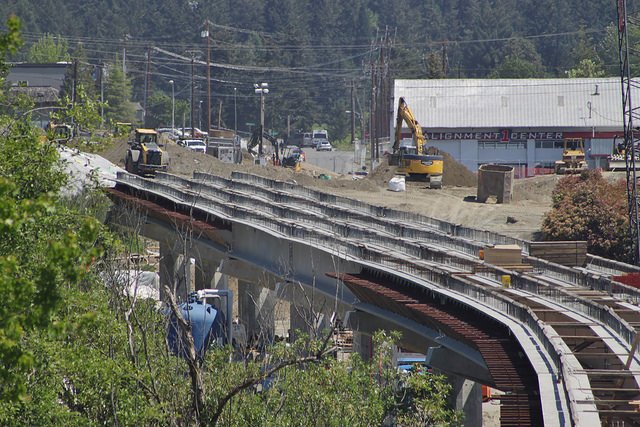 East Link viaduct in Bel-Red