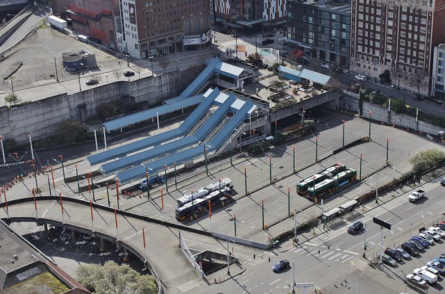 Convention Place Station from above